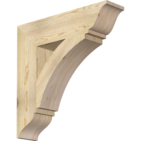 Ekena Millwork Thorton Traditional Rough Sawn Bracket, Douglas Fir, 6"W x 26"D x 26"H BKT06X26X26THR01RDF